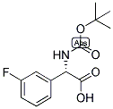 (S)-TERT-BUTOXYCARBONYLAMINO-(3-FLUORO-PHENYL)-ACETIC ACID Struktur