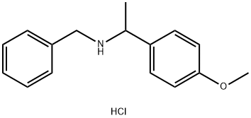 BENZYL-[1-(4-METHOXYPHENYL)ETHYL]AMINE HYDROCHLORIDE Struktur