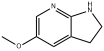 5-METHOXY-2,3-DIHYDRO-1H-PYRROLO[2,3-B]PYRIDINE Struktur