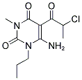 6-AMINO-5-(2-CHLOROPROPANOYL)-3-METHYL-1-PROPYLPYRIMIDINE-2,4(1H,3H)-DIONE Struktur