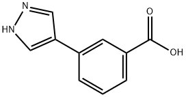 3-(1H-PYRAZOL-4-YL)BENZOIC ACID Struktur