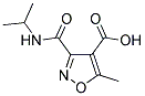 3-ISOPROPYLCARBAMOYL-5-METHYL-ISOXAZOLE-4-CARBOXYLIC ACID Struktur