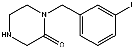 1-(3-FLUOROBENZYL)PIPERAZIN-2-ONE Struktur