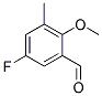 5-FLUORO-2-METHOXY-3-METHYLBENZALDEHYDE Struktur