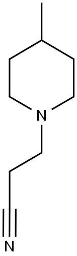 3-(4-METHYL-PIPERIDIN-1-YL)-PROPIONITRILE Struktur