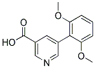 5-(2,6-DIMETHOXYPHENYL)NICOTINIC ACID Struktur