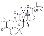 4-PREGNEN-17ALPHA-OL-3,11,20-TRIONE-2,2,4,6,6,9,12,12,21,21,21-D11 Struktur