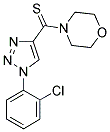 4-{[1-(2-CHLOROPHENYL)-1H-1,2,3-TRIAZOL-4-YL]CARBONOTHIOYL}MORPHOLINE Struktur