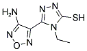 5-(4-AMINO-1,2,5-OXADIAZOL-3-YL)-4-ETHYL-4H-1,2,4-TRIAZOLE-3-THIOL Struktur