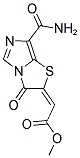 METHYL (2E)-[7-(AMINOCARBONYL)-3-OXOIMIDAZO[5,1-B][1,3]THIAZOL-2(3H)-YLIDENE]ACETATE Struktur