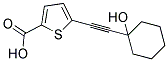 5-(1-HYDROXY-CYCLOHEXYLETHYNYL)-THIOPHENE-2-CARBOXYLIC ACID Struktur