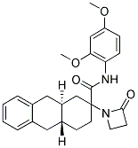 (4AR,9AS)-N-(2,4-DIMETHOXYPHENYL)-2-(2-OXO-1-AZETIDINYL)-1,2,3,4,4A,9,9A,10-OCTAHYDRO-2-ANTHRACENECARBOXAMIDE Struktur