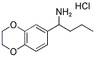 1-(2,3-DIHYDRO-BENZO[1,4]DIOXIN-6-YL)-BUTYLAMINEHYDROCHLORIDE Struktur