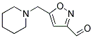 5-(1-PIPERIDINYLMETHYL)-3-ISOXAZOLECARBALDEHYDE Struktur