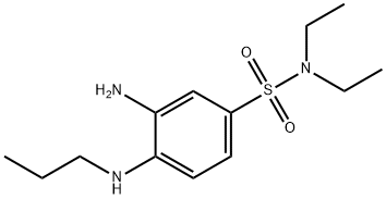 3-AMINO-N,N-DIETHYL-4-(PROPYLAMINO)BENZENESULFONAMIDE Struktur