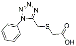 [[(1-PHENYL-1H-TETRAZOL-5-YL)METHYL]THIO]ACETIC ACID Struktur