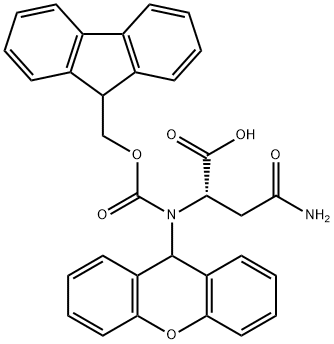 FMOC-L-ASN(XAN)-OH Struktur