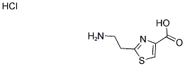 2-(2-AMINOETHYL)-1,3-THIAZOLE-4-CARBOXYLIC ACID HYDROCHLORIDE Struktur