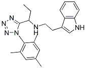 N-[2-(1H-INDOL-3-YL)ETHYL]-1-(1-MESITYL-1H-1,2,3,4-TETRAAZOL-5-YL)-1-PROPANAMINE Struktur