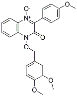 4-(3,4-DIMETHOXYBENZYLOXY)-2-(4-METHOXYPHENYL)-3-OXO-3,4-DIHYDROQUINOXALINE 1-OXIDE Struktur