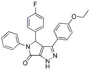 3-(4-ETHOXYPHENYL)-4-(4-FLUOROPHENYL)-5-PHENYL-4,5-DIHYDROPYRROLO[3,4-C]PYRAZOL-6(1H)-ONE Struktur