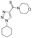 4-[(1-CYCLOHEXYL-1H-1,2,3-TRIAZOL-4-YL)CARBONOTHIOYL]MORPHOLINE Struktur