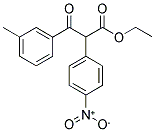 2-(4-NITRO-PHENYL)-3-OXO-3-M-TOLYL-PROPIONIC ACID ETHYL ESTER Struktur