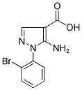 5-AMINO-1-(2-BROMOPHENYL)PYRAZOLE-4-CARBOXYLIC ACID Struktur