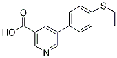 5-[4-(ETHYLTHIO)PHENYL]NICOTINIC ACID Struktur