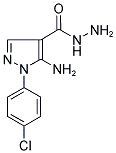 5-AMINO-1-(4-CHLOROPHENYL)-1H-PYRAZOLE-4-CARBOHYDRAZIDE Struktur