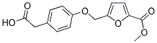 (4-([5-(METHOXYCARBONYL)-2-FURYL]METHOXY)PHENYL)ACETIC ACID Struktur