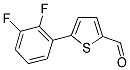 5-(2,3-DIFLUOROPHENYL)THIOPHENE-2-CARBALDEHYDE Struktur