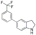 5-[3-(TRIFLUOROMETHYL)PHENYL]INDOLINE Struktur