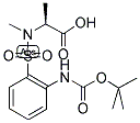 (S)-2-[(2-TERT-BUTOXYCARBONYLAMINO-BENZENESULFONYL)-METHYL-AMINO]-PROPIONIC ACID Struktur