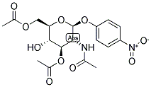 P-NITROPHENYL 2-ACETAMIDO-2-DEOXY-3,6-DI-O-ACETYL-BETA-D-GLUCOPYRANOSIDE Struktur