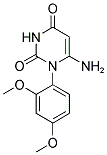 6-AMINO-1-(2,4-DIMETHOXYPHENYL)PYRIMIDINE-2,4(1H,3H)-DIONE Struktur