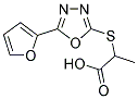 2-([5-(2-FURYL)-1,3,4-OXADIAZOL-2-YL]SULFANYL)PROPANOIC ACID Struktur