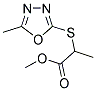 METHYL 2-[(5-METHYL-1,3,4-OXADIAZOL-2-YL)SULFANYL]PROPANOATE Struktur