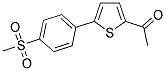 1-(5-[4-(METHYLSULFONYL)PHENYL]-2-THIENYL)ETHANONE Struktur