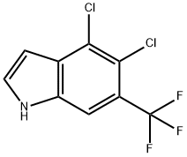 4,5-DICHLORO-6-TRIFLUOROMETHYL INDOLE Struktur