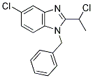 1-BENZYL-5-CHLORO-2-(1-CHLOROETHYL)-1H-BENZIMIDAZOLE Struktur