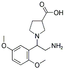 1-[2-AMINO-1-(2,5-DIMETHOXY-PHENYL)-ETHYL]-PYRROLIDINE-3-CARBOXYLIC ACID Struktur