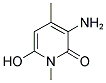 3-AMINO-1,4-DIMETHYL-6-HYDROXY-2-PYRIDONE Struktur