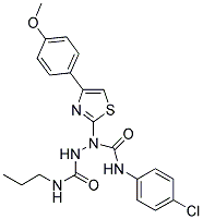 N~1~-(4-CHLOROPHENYL)-1-[4-(4-METHOXYPHENYL)-1,3-THIAZOL-2-YL]-N~2~-PROPYL-1,2-HYDRAZINEDICARBOXAMIDE Struktur