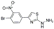 [4-(4-BROMO-3-NITRO-PHENYL)-THIAZOL-2-YL]-HYDRAZINE Struktur