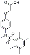 [4-[METHYL-(2,3,5,6-TETRAMETHYL-BENZENESULFONYL)-AMINO]-PHENOXY]-ACETIC ACID Struktur