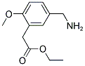 (5-AMINOMETHYL-2-METHOXY-PHENYL)-ACETIC ACID ETHYL ESTER Struktur