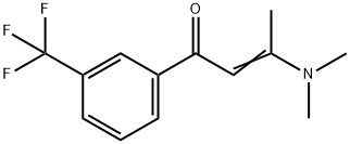 (E)-3-(DIMETHYLAMINO)-1-[3-(TRIFLUOROMETHYL)PHENYL]-2-BUTEN-1-ONE Struktur