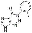 3-(2-METHYLPHENYL)-3,7-DIHYDRO-4H-IMIDAZO[4,5-D][1,2,3]TRIAZIN-4-ONE Struktur