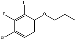 1-BROMO-4-PROPYLOXY-2,3-DIFLUOROBENZENE Struktur